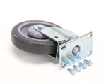 CASTER WITH PLATE MOUNTING SWIVEL 5" WHE